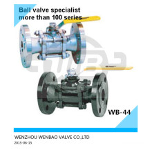 Robinet à tournant sphérique de l&#39;acier au carbone Wcb 3-PC Dn50 Pn16 fournisseur